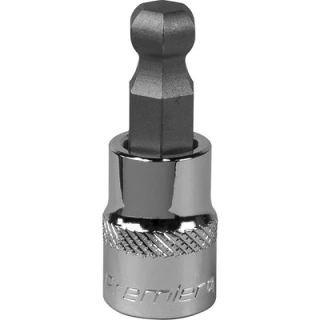 Loops 10mm Ball-End Hex Socket Bit - 3/8" Square Drive - Chrome Vanadium Wrench Socket Multi