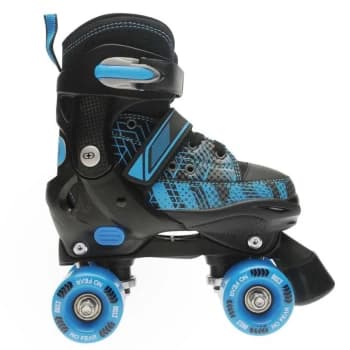 No Fear Bolt Quad Skates Junior Boys - Black/Blue