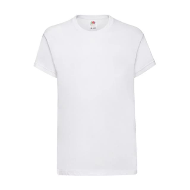 Fruit of the Loom Original T-Shirt in White Size: 5-6 Years White Unisex 5-6 Years
