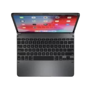 12.9" QWERTY American English US Bluetooth Wireless Keyboard for iPad Pro 3rd 4th Gen Backlit Keys Aluminium Space Grey