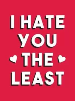 I hate you the least by