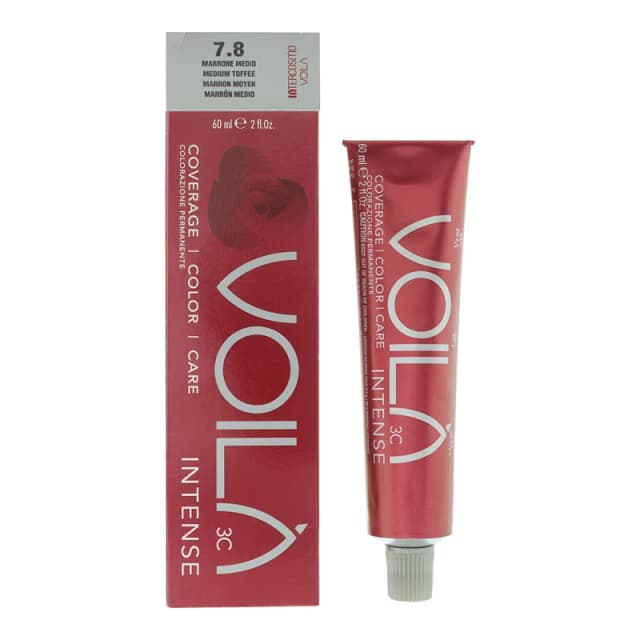 Intercosmo Voila 3c Intense 7.8 Medium Toffee Hair Colour 60ml