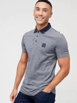 BOSS BOSS Oxford Polo Shirt - Dark Blue, Dark Blue, Size L, Men