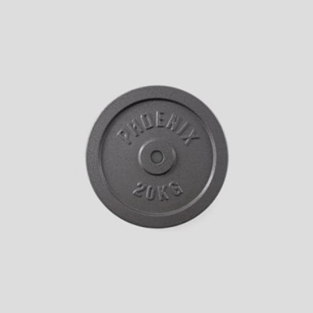 Phoenix Fitness 20Kg Cast Iron Standard Plate 1" For Heavyweight Training