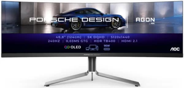 AOC 49" PD49 DQHD Quad HD Curved OLED Monitor