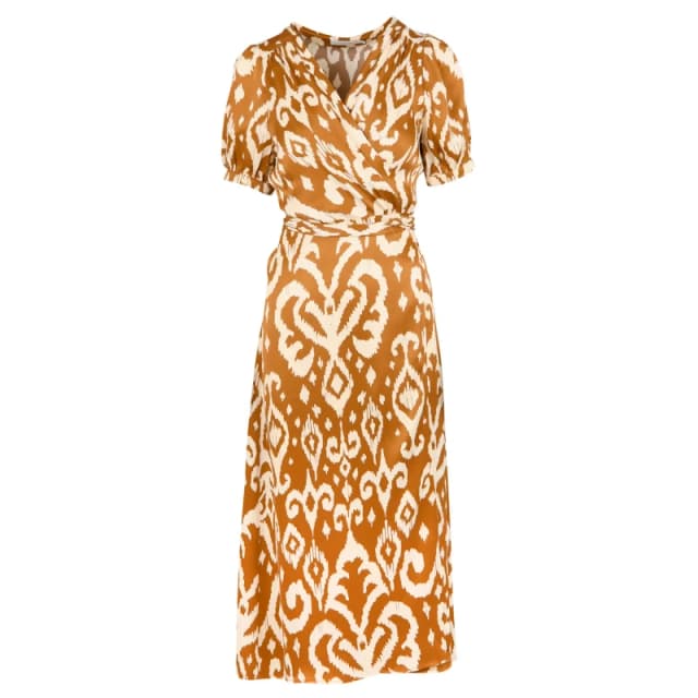 La Petite Etoile Wrap dress For Her La Petite Etoile Rim Marron Female S