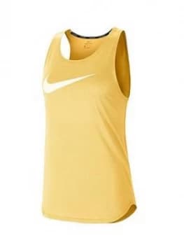 Nike Running Swoosh Tank Top - Topaz Gold