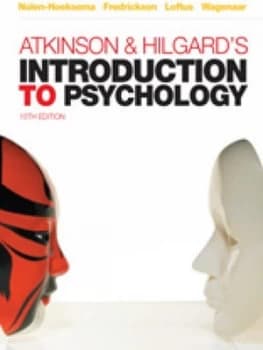 Atkinson and Hilgards Introduction to Psychology by Susan Nolen-Hoeksema Paperback