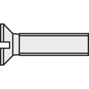 TOOLCRAFT 830415 Countersunk screws M2.5 20 mm Slot DIN 963 Plastic, Polyamide 10 pc(s)