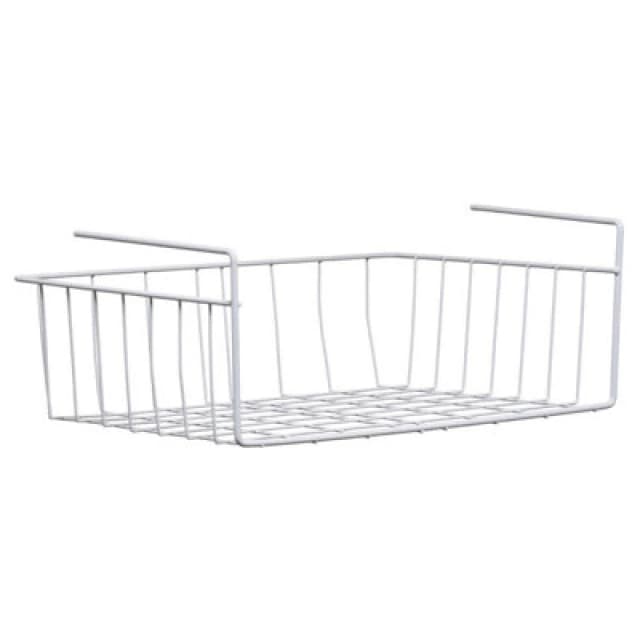 Premier Housewares White Under Shelf Large Storage Basket White