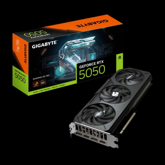 Gigabyte GeForce RTX 5050 GAMING OC 8GB GDDR6 Graphics Card - GV-N5050GAMING OC-8GD