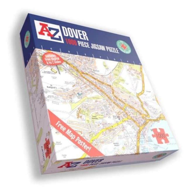 A to Z A to Z Map of Dover 1000 Piece Jigsaw Puzzle