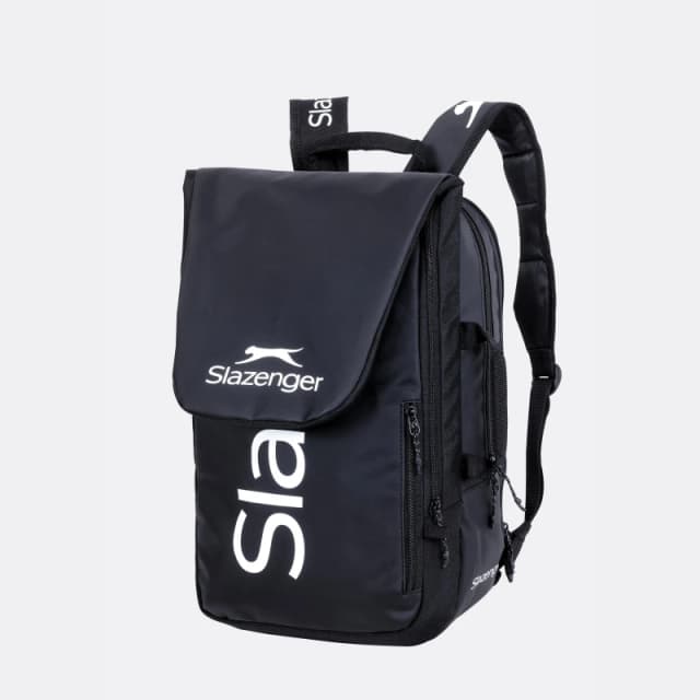 Slazenger Slaz 28L Shoulder Strap Tennis Racket Bag Black unisex One Size