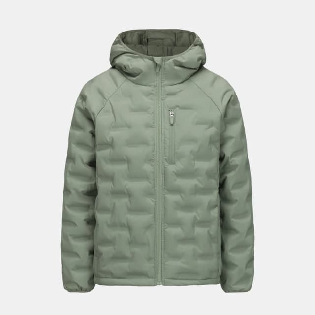 Karrimor Womens Heat-Sealed Hooded Long Sleeve Hip Length Insulated Puffer Jacket Khaki female 8 (36)