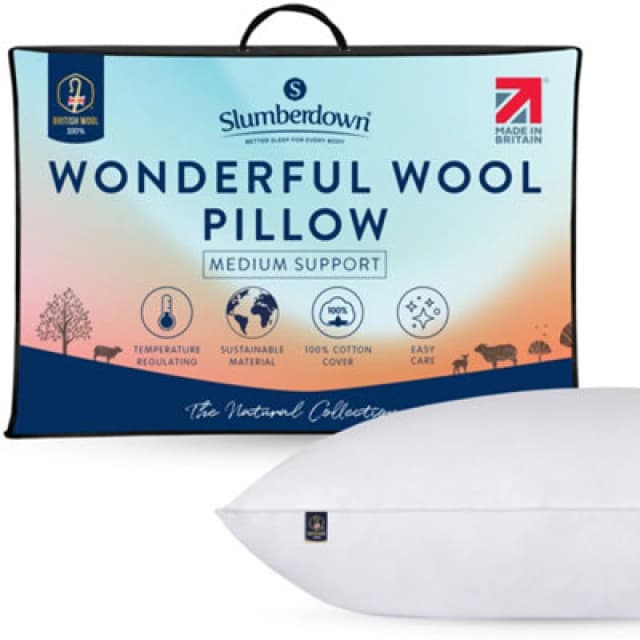 Slumberdown Slumberdown Wonderful Wool Pillow White EACH XZ05901