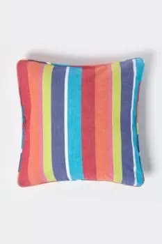Cotton Multi Coloured Stripe Cushion Cover