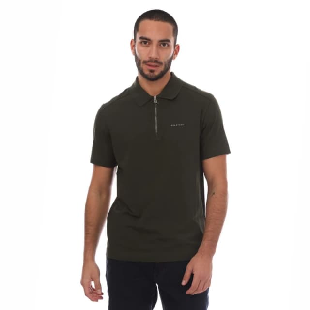 Belstaff Cotton Jersey Alloy Polo Shirt - Green Green S
