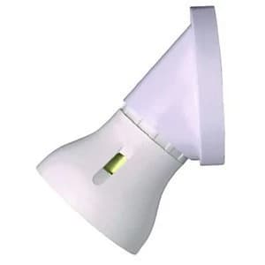 MK Angled Batten Lamp holder - White