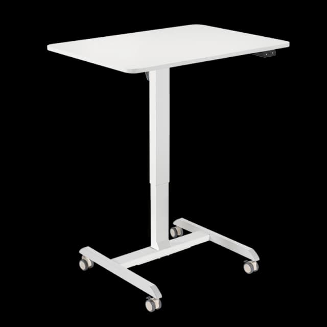 LogiLink Sit-stand workstation. single-motor. w/casters. white