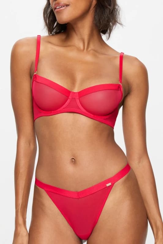 KBX Womens Zadie String in Red Size: 16 Red Female 16