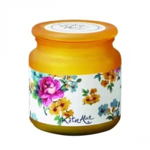 Katie Alice Bohemian Spirit Frosted Glass Wax Filled Jar Amber Lily Scent