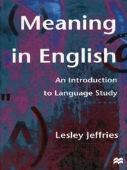 Meaning in English by Lesley Jeffries Book