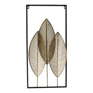 Three Leaf Metal Wall Hanging Ornament
