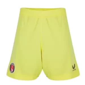 Castore Charlton Athletic Home Goalkeeper Shorts 2022 2023 Adults - Yellow