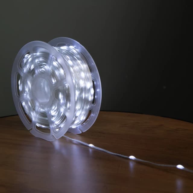 37.5m Light up Christmas Two Tone String Lights with 500 Warm White & Cool White LEDs