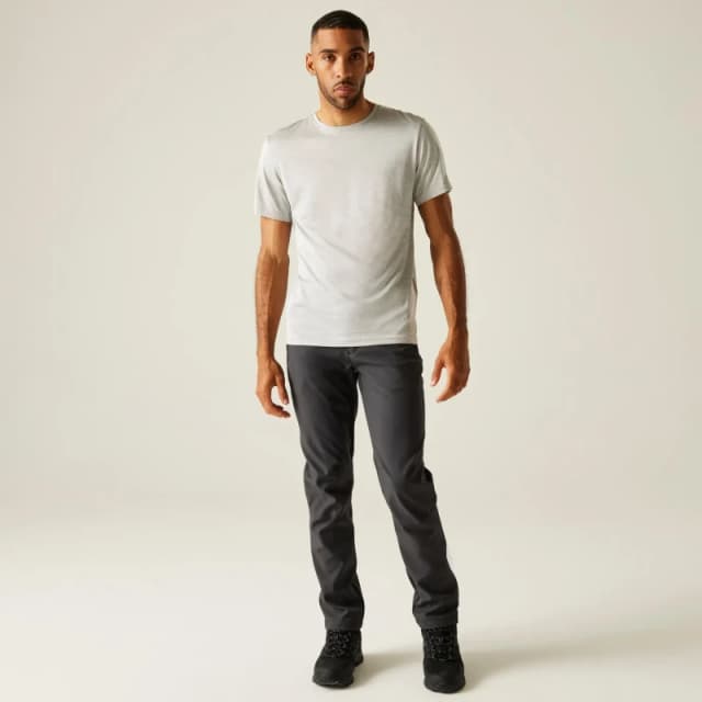 Regatta Regatta Men Softshell 'Geo II' Walking Trousers in Charcoal Size: 40R Charcoal 40R Male 5059404268139