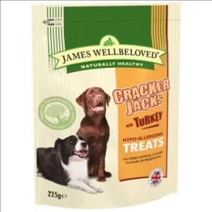 James Wellbeloved Turkey Crackerjacks Dog Treats 225g