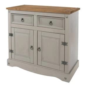 Halea Small Pine Sideboard - Grey