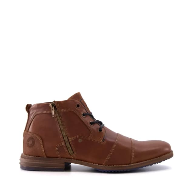 Dune London 'Captains' Leather Casual Boots Tan