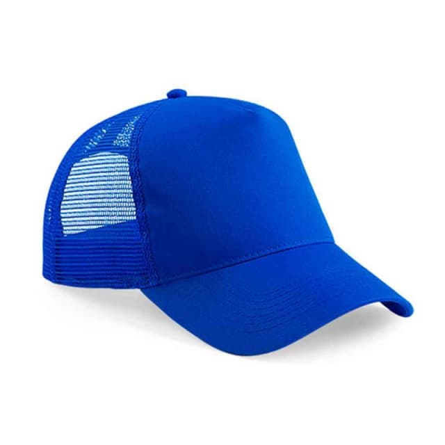 Beechfield Beechfield Men Snapback Trucker Cap in Royal Royal One Size Male 5063527835802