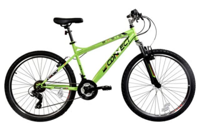 Basis Connect Adult's Hardtail Mountain Bike, 26" Wheel - Green/black