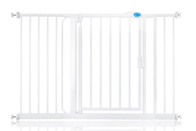 Bettacare Auto Close Pet Gate, 125.4Cm - 132.4Cm, White, Pressure Fit Stair Gate For Dog & Puppy