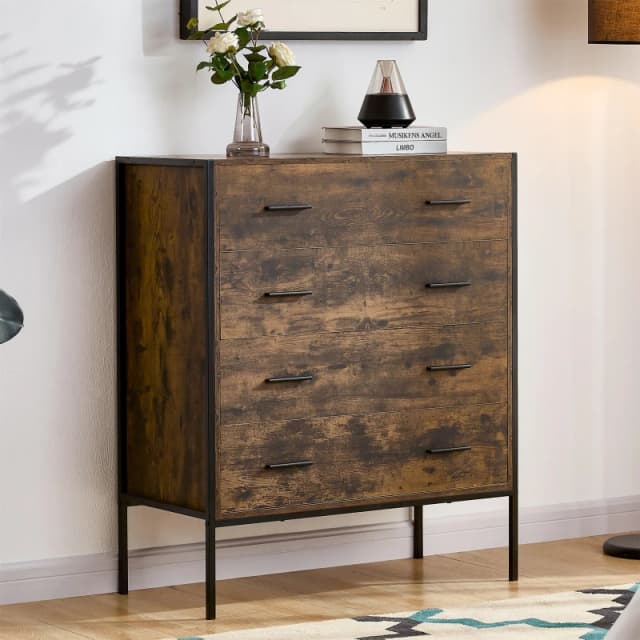 Lassic Vida Designs Brooklyn 4 Drawer Chest Dark Wood unisex 4 Drawer