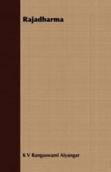 Rajadharma by K V Rangaswami Aiyangar Paperback