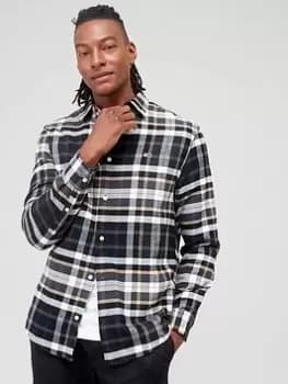 Tommy Jeans Classic Essential Check Shirt - Black, Size 3XL, Men