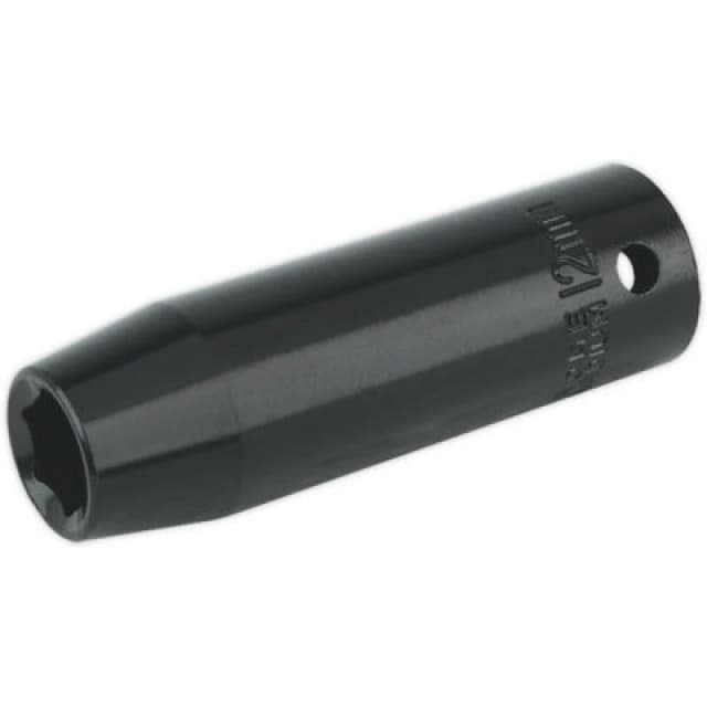 Loops 12mm Forged Deep Impact Socket - 1/2 Inch Sq Drive Chrome Vanadium Wrench Socket Multi