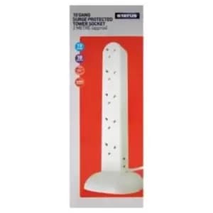 Surge Protection Tower Extension Socket 10 Way 2Mtr