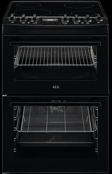 AEG 6000 SteamBake CCX6740ACB 60cm Electric Cooker with Ceramic Hob - Black - A Rated
