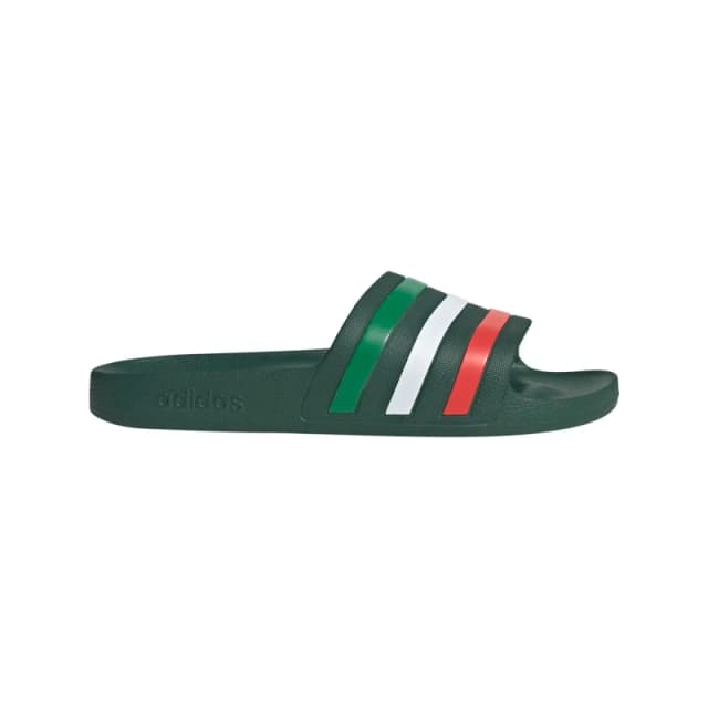 adidas Adilette Aqua Slide Mens Grn/Wht/Red unisex 11 (46)