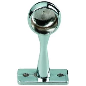 Wickes End Rail Bracket - 19mm Chrome Pack of 2