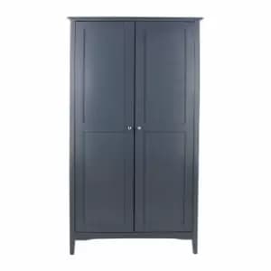 Como Midnight Blue 2 Door Wardrobe Blue