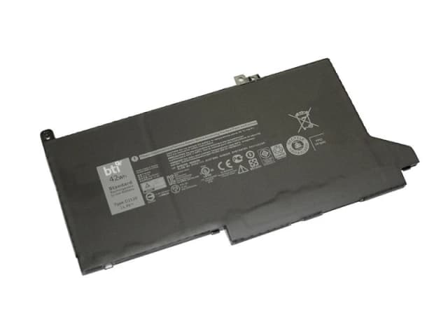 BTI BTI 0DJ1J0 compatible 42Wh 3-cell battery for Dell Latitude 7480 7280 7490 7390 7380 7290 0DJ1J0-BTI