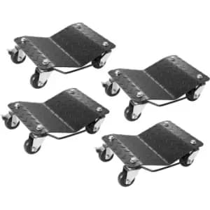 VEVOR Car Dolly Wheel Tire Dolly 4 PCS Heavy Duty Skate Auto Repair Dolly 6000LB