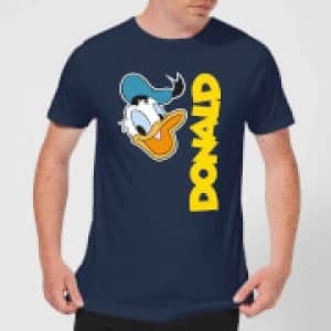 Disney Donald Duck Face Mens T-Shirt - Navy - L