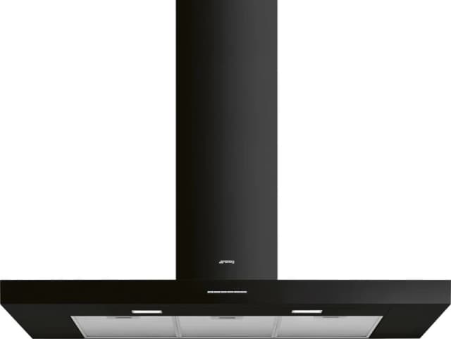 Smeg 110cm Chimney Cooker Hood - Black KBT110BL Black