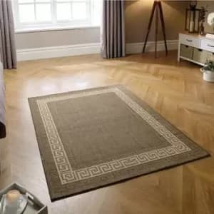 Oriental Weavers - Greek Key Flatweave Brown 60cm x 230cm Runner - Brown